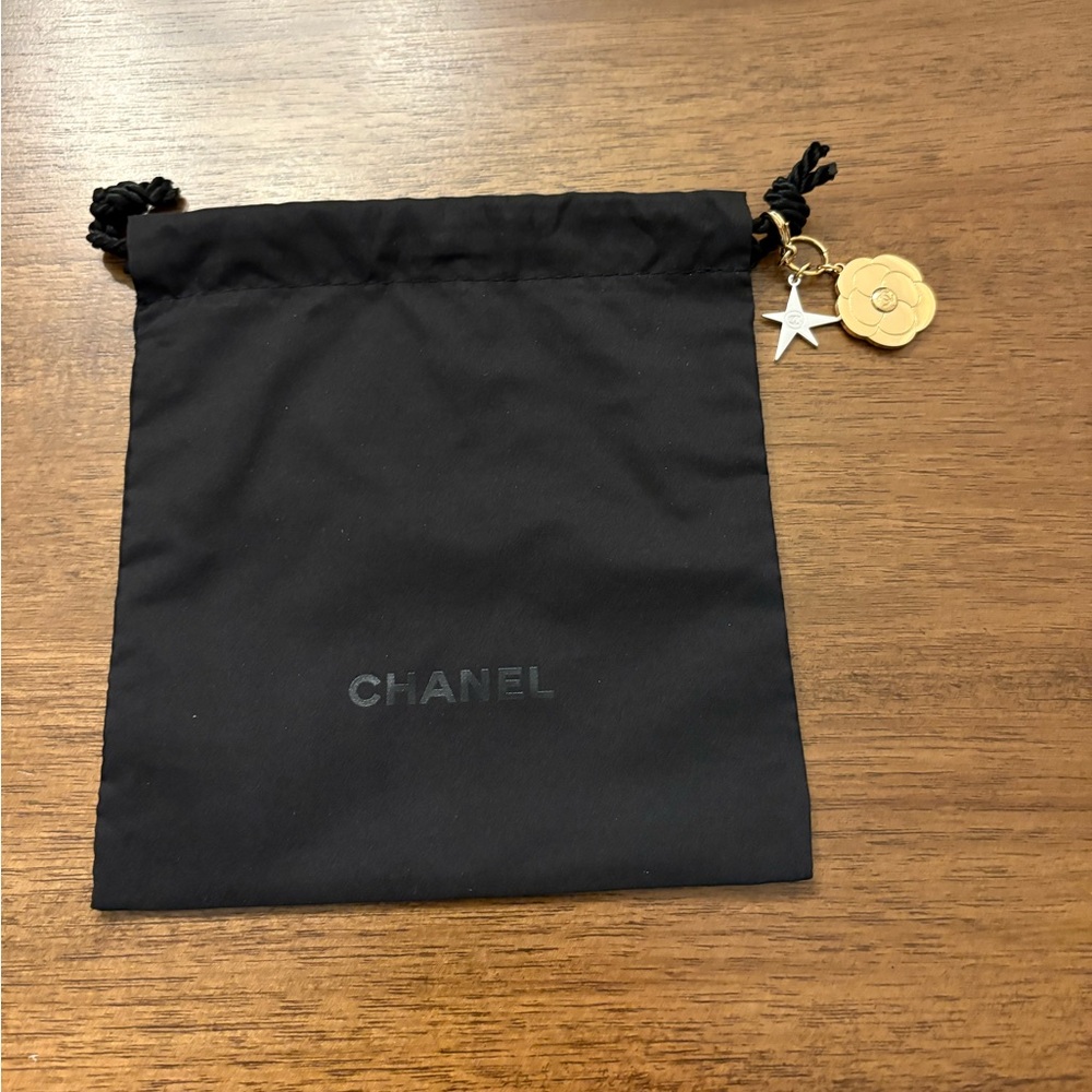 CHANEL Black Pouch with Christmas Charms